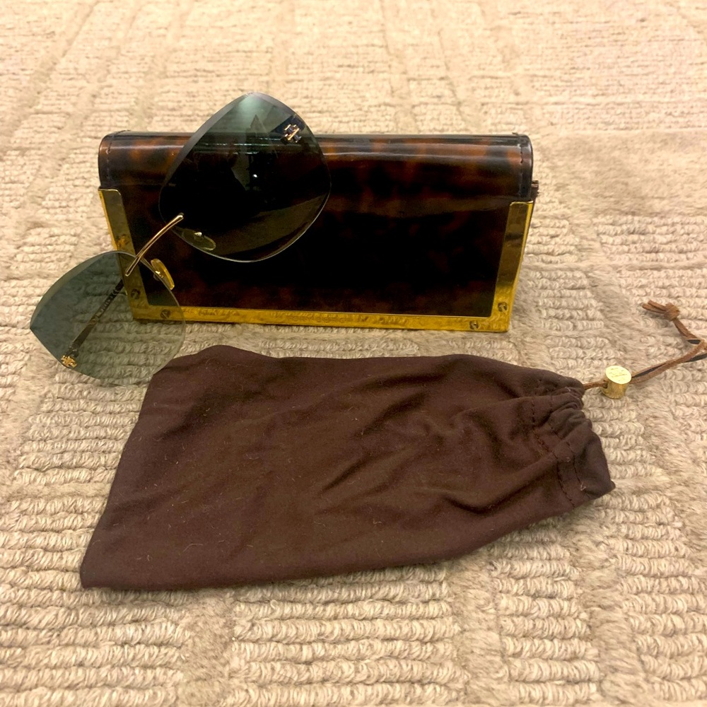 Tory Burch Rimless Sunglasses